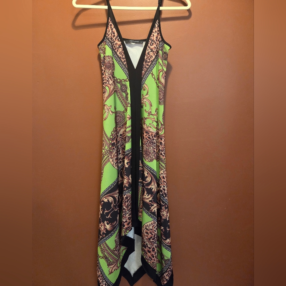 Polo Garage Symmetric Silk Dress | Vintage Inspired | Size 1 Fits S–M